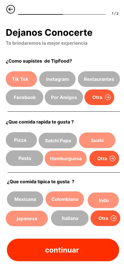 TipFood - Pantalla 5